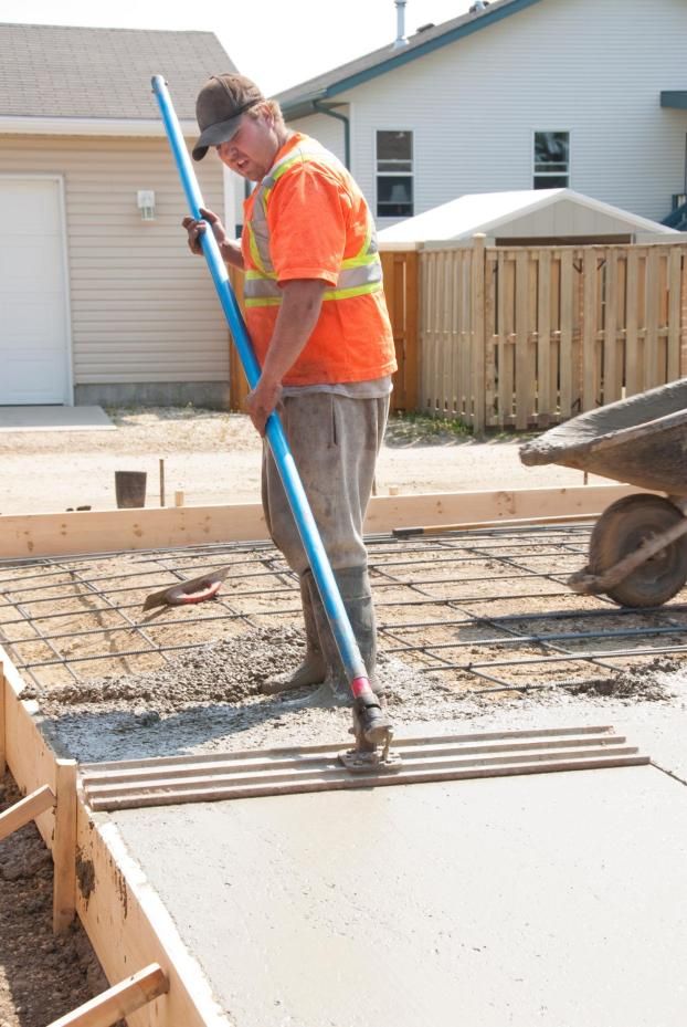 A recent concrete contractor job in the  area